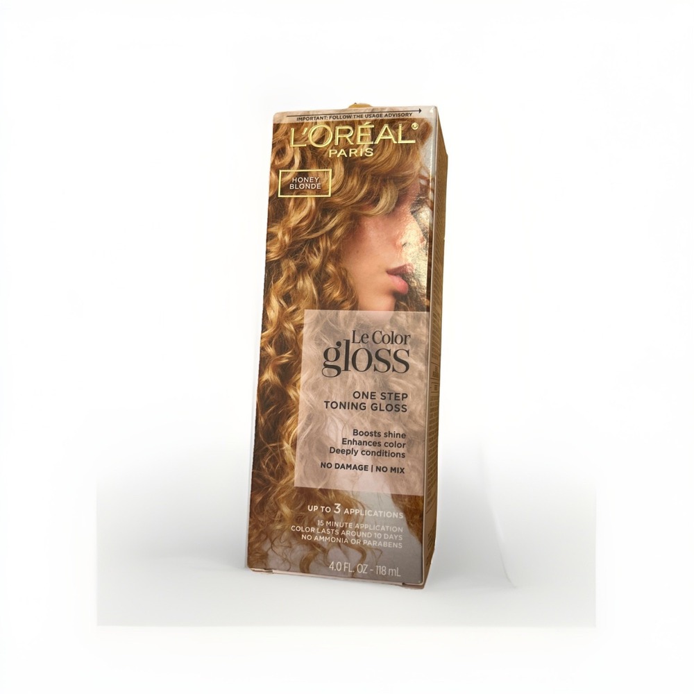 L'Oreal Le Color One Step Toning Hair Gloss Honey Blonde 4oz NEW IN BOX